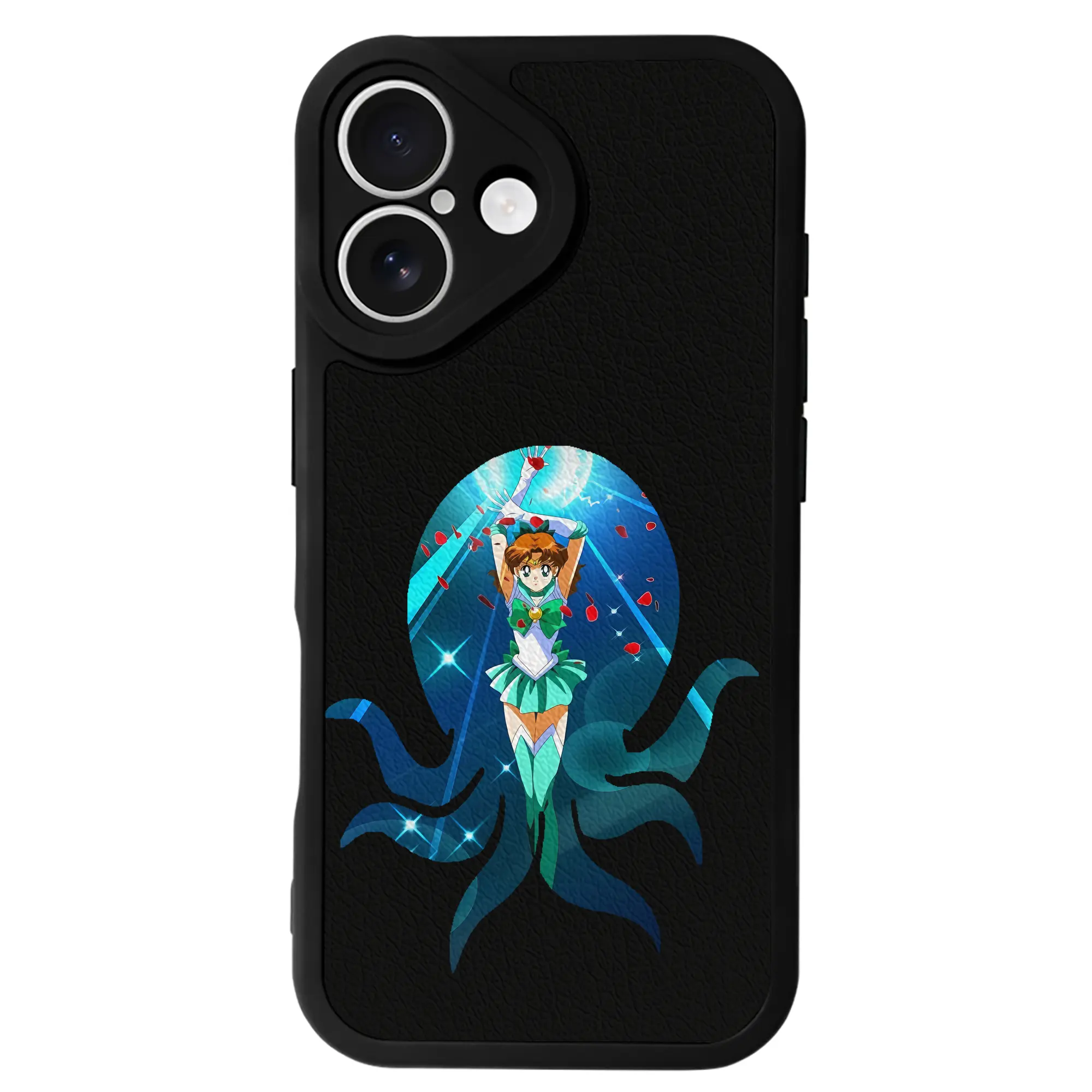 美少女戦士セーラームーン グッズ 木野 まこと - IPhone 16シリーズ対応 ・ シリコンスマホケース ・ レザー調 ・ 高精度フィット ・ 耐衝撃 ・ ワイヤレス充電対応 ・ 精密カット